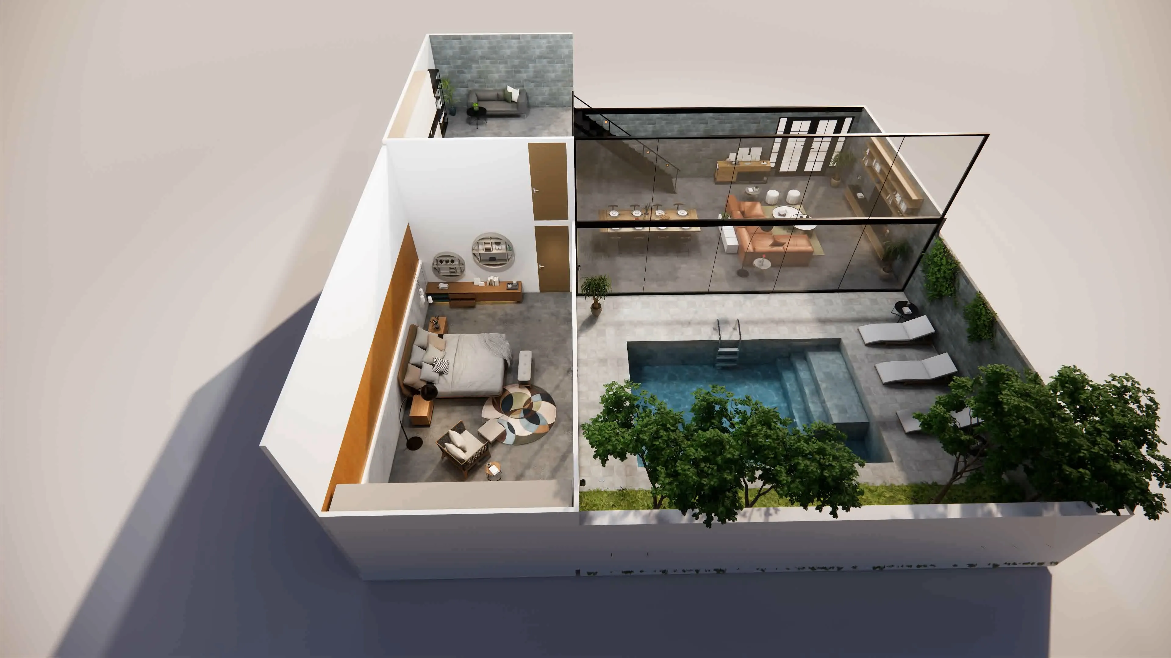 3D Modelling — 3d house interior utc