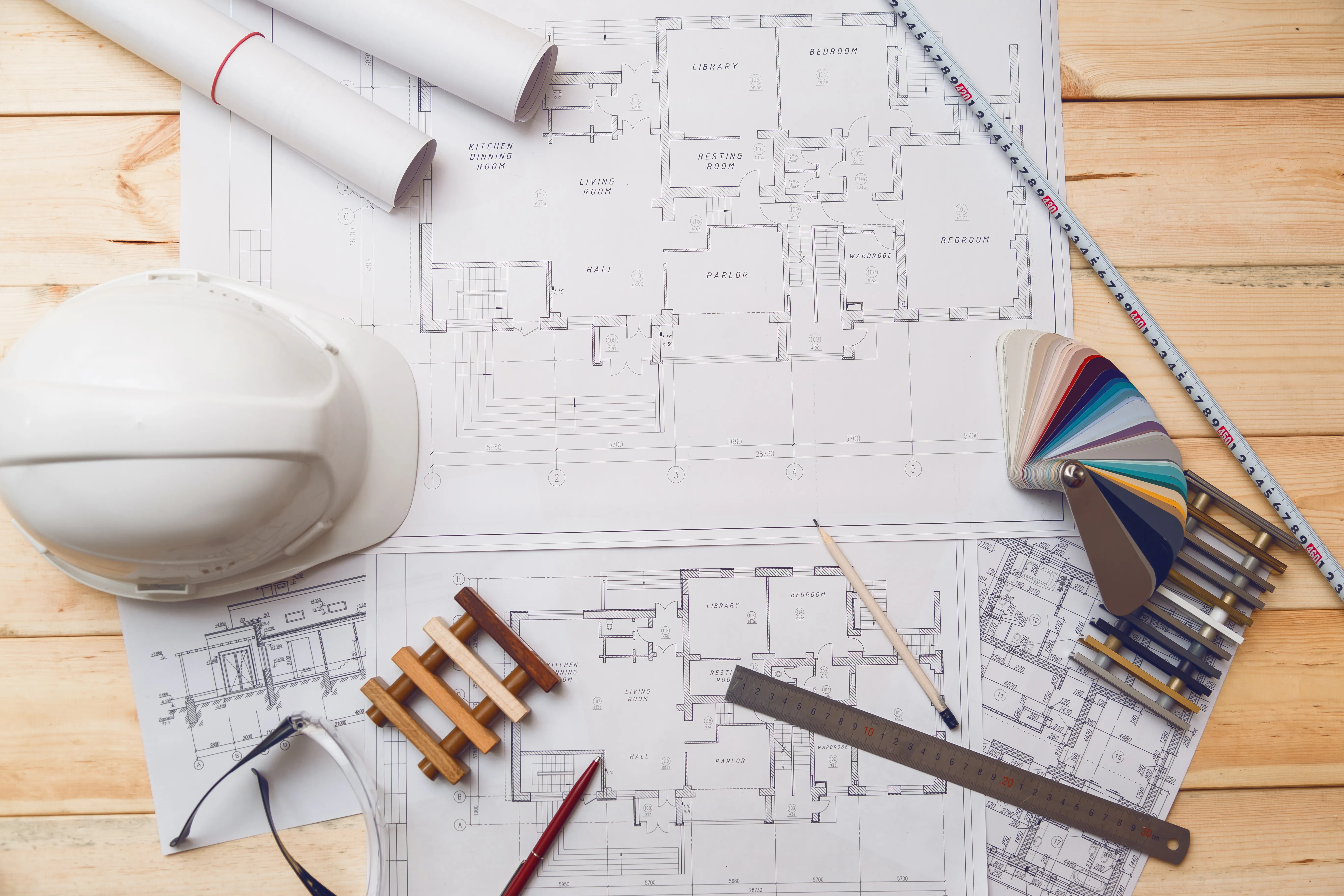 Planning — architecture drawing desk construction site worki utc