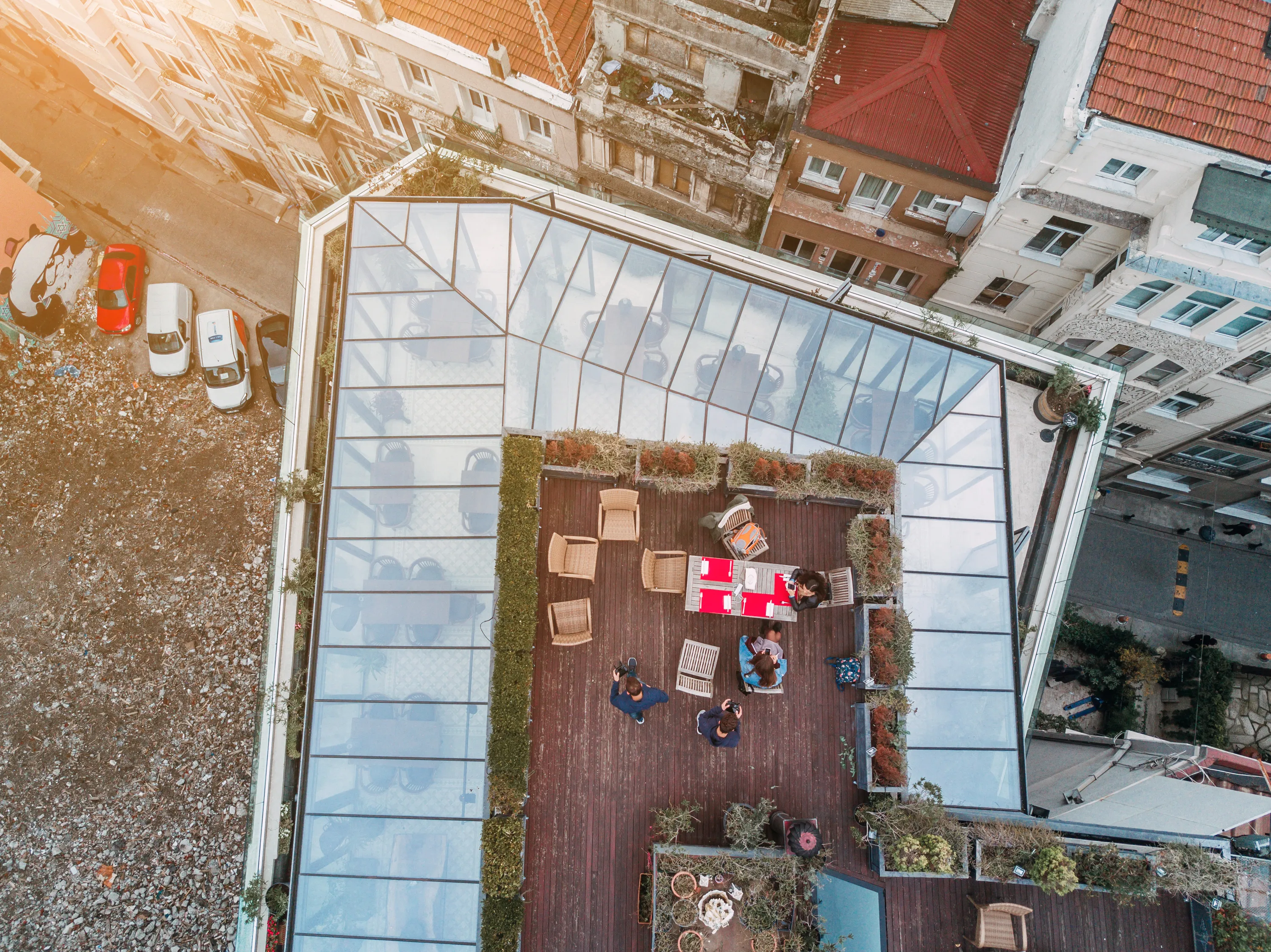 Urban Design — friends on the rooftop utc