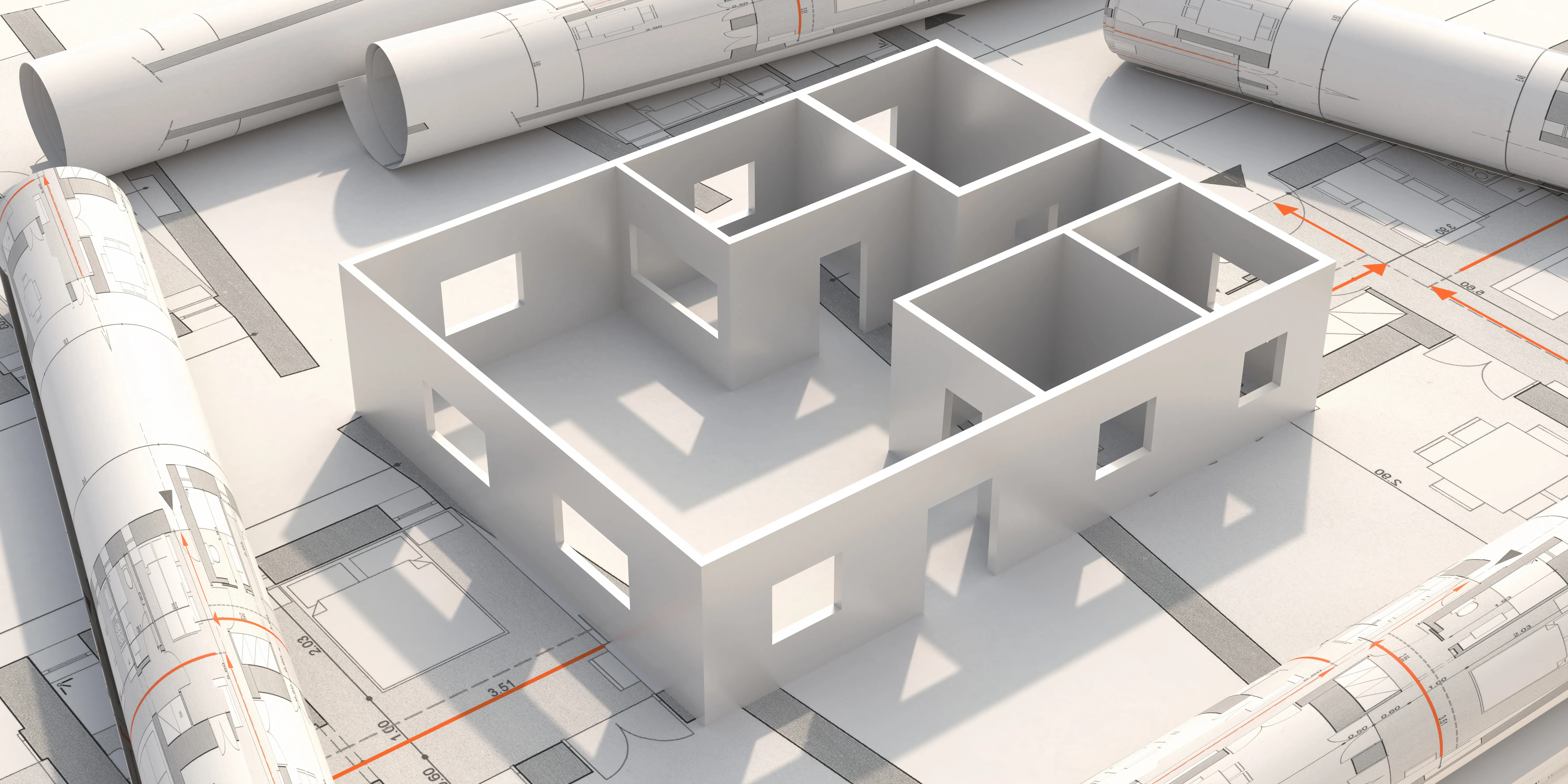 3D Modelling — residential building blueprint plans and house mod utc